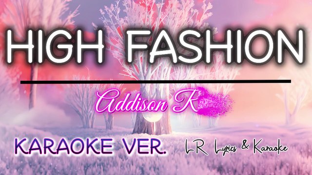 High Fashion - Addison Rae (KARAOKE VERSION) | No ADS