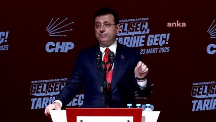 CHP'de ön seçim toplantısı: Ekrem İmamoğlu yol haritasını açıkladı