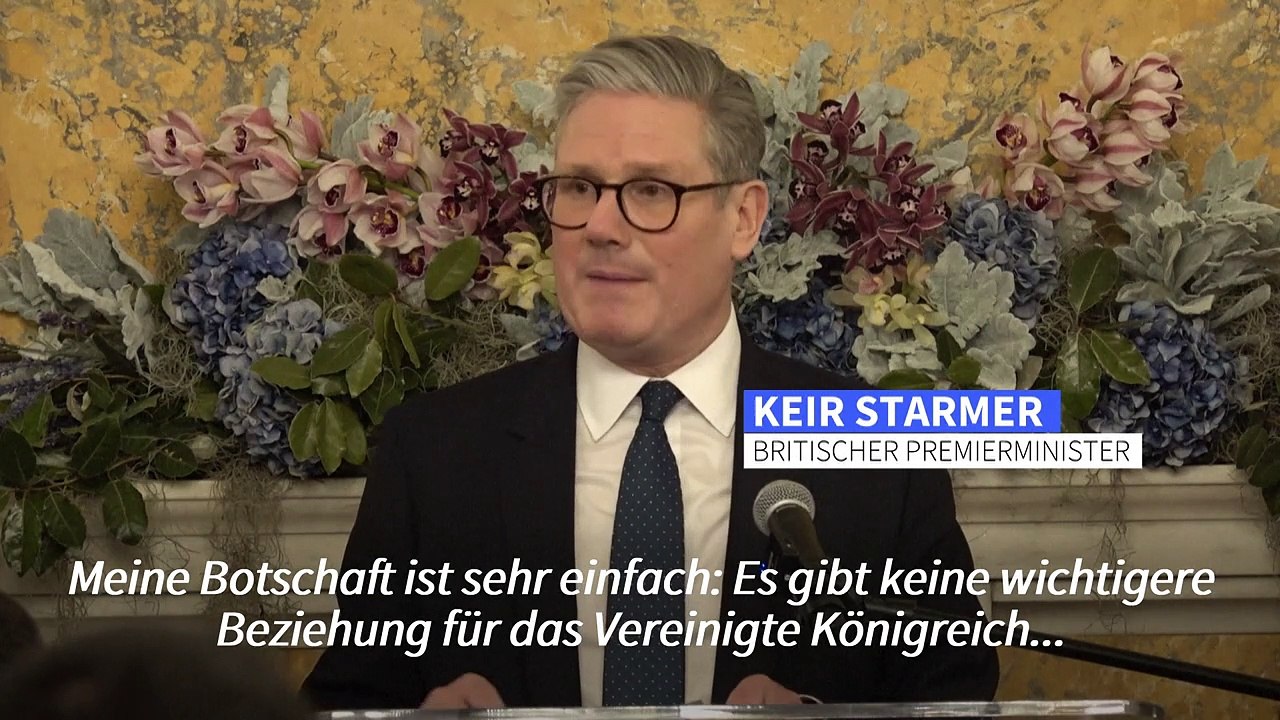 Starmer beschwört Gemeinsamkeiten mit den USA