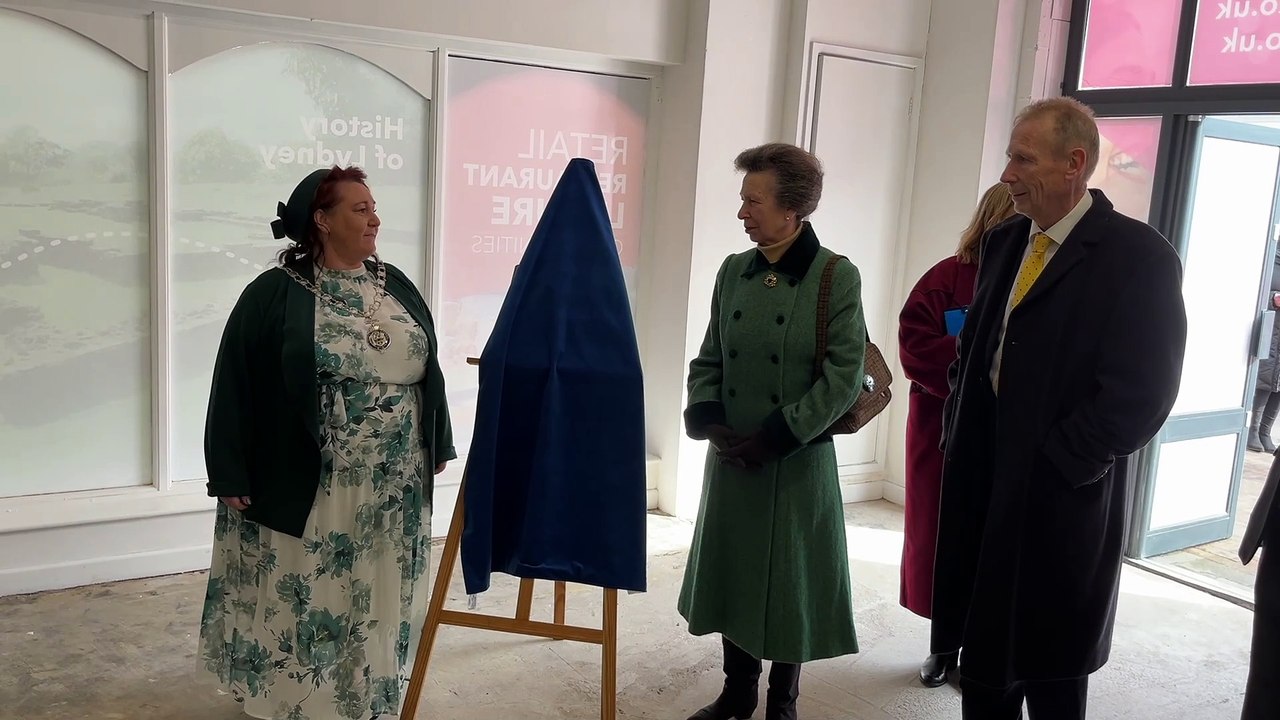 Lydney flood plaque unveiling