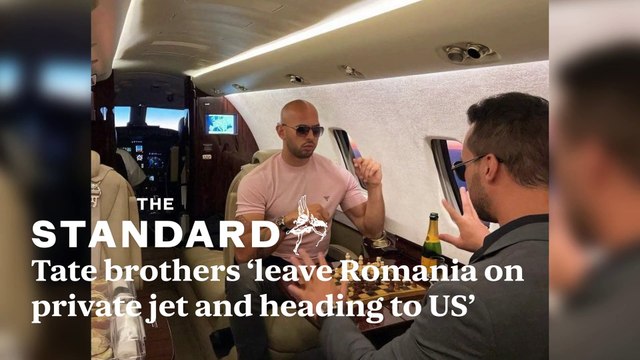 Andrew Tate leaves Romania on jet for US after travel ban lifted