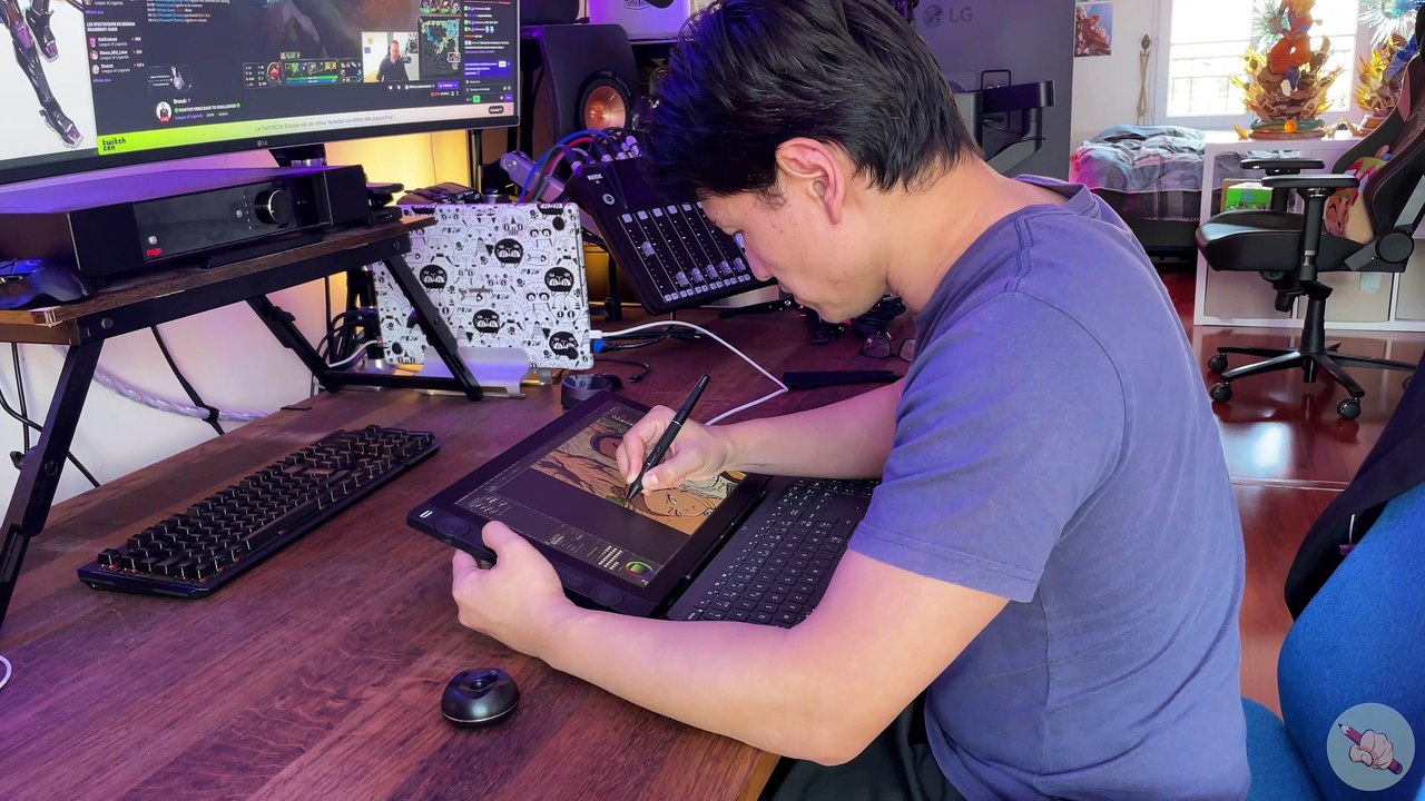 Je teste la #tablette graphique #huion #kamvas 16 GEN3