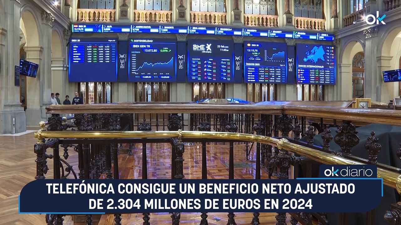 Telefónica consigue un beneficio neto ajustado de 2.304 millones de ...