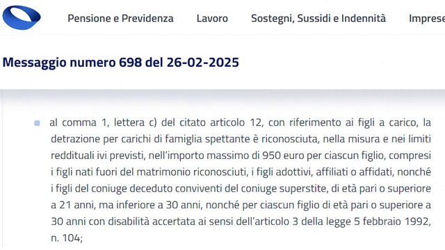NUOVE Regole per le DETRAZIONI FISCALI dei figli a carico: Cosa CAMBIA nel 2025 NASPI e PENSIONI