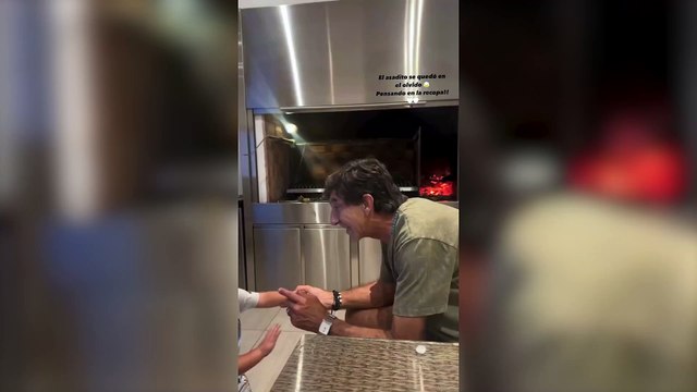 Gustavo Costas y su nieto antes de la Recopa: ¡La tenemos que traer!