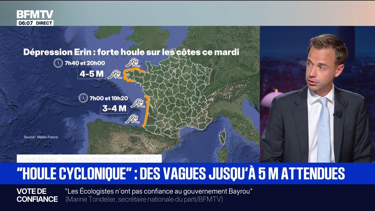 "Houle cyclonique": des vagues de plus de 5 mètres attendues sur la côte ouest