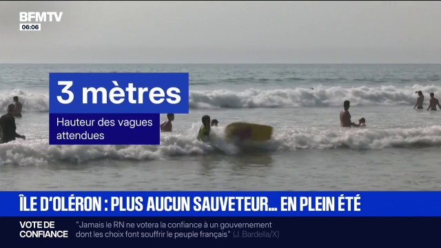 Les vacanciers de l'île d'Oléron privés de sauveteurs en mer avant même la fin des vacances scolaires
