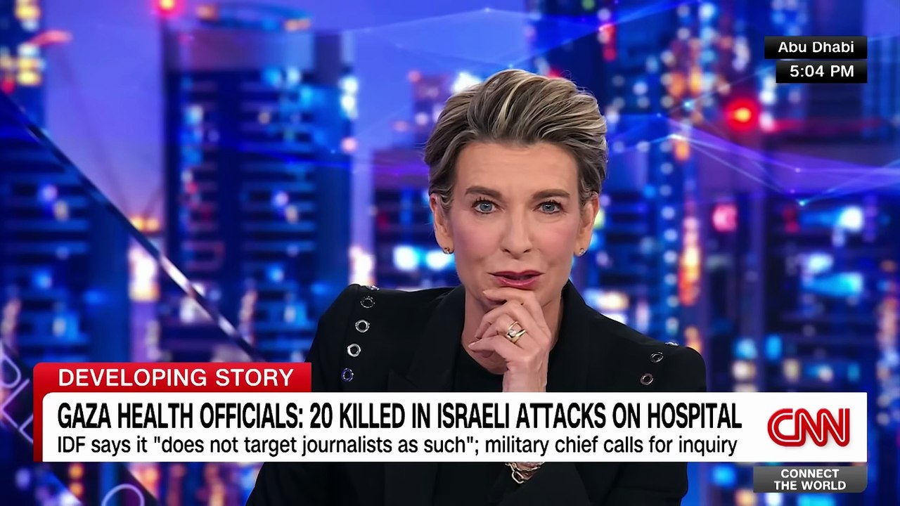 At least a dozen people killed, including journalists, in Israeli strikes on hospital in Gaza