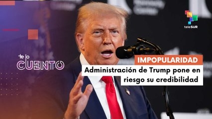 Presidente Trump pierde popularidad como consecuencia de sus políticas
