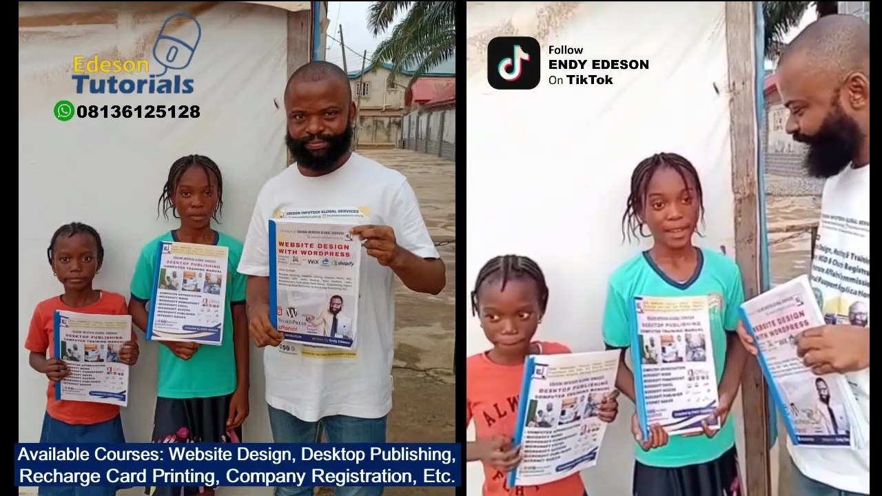 Edeson Website Design Training, Blogging Training, Computer Training At Ikotun Lagos