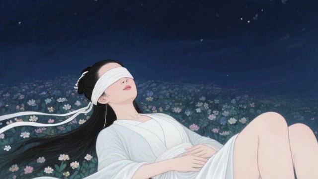 The Legend of the Condor Heroes 神鵰俠侶AI 3D动漫 神雕秘传番外：尹志平与小龙女篇 Xiaolongnu felt something brushing against her eyes 尹志平蒙住小龍女眼睛她動彈不得