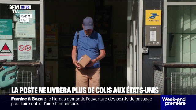 À compter de lundi, La Poste va suspendre les envois de colis vers les États-Unis