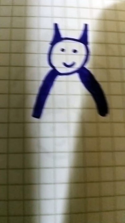 Mostro blu mini disegno