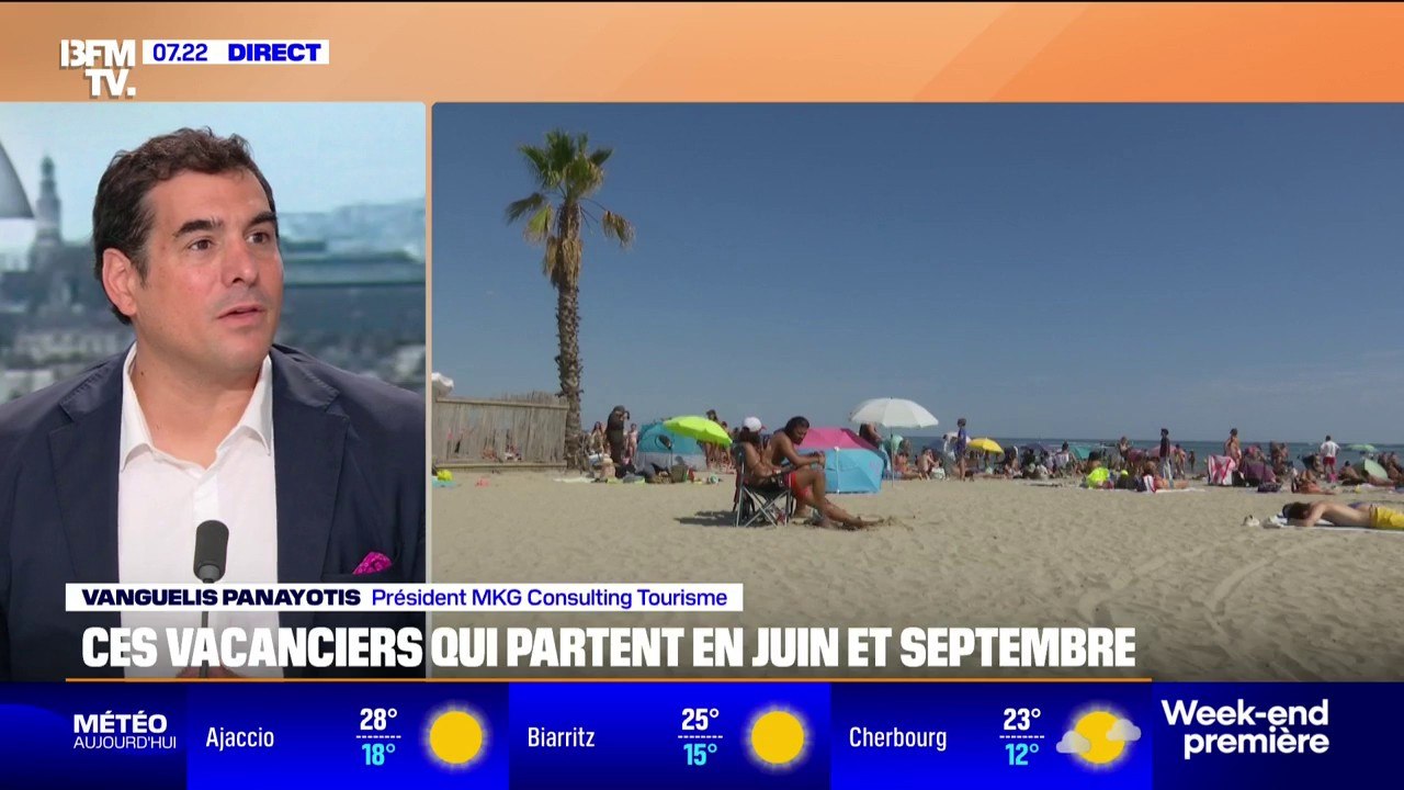 Vacanciers qui partent en juin et en septembre: "Toutes les habitudes ont évolué", explique Vanguelis Panayotis, président MKG Consulting Tourisme