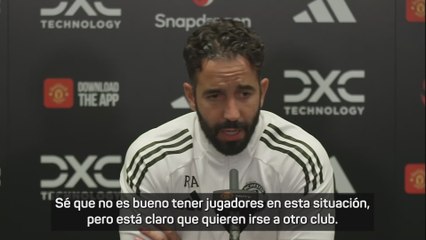 Amorim abre la puerta a Antony: "Quiere jugar en otro club, está claro"