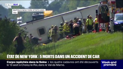 État de New York: un accident de car fait cinq morts