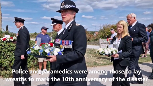Service on Shoreham Old Tollbridge on August 22 2025 marks the 10th anniversary of the Shoreham Airshow disaster