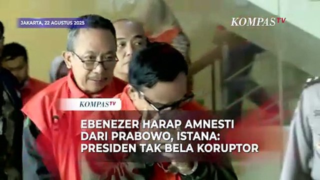 Ebenezer Harap Amnesti dari Prabowo, Istana Bilang Presiden Tak akan Bela Koruptor
