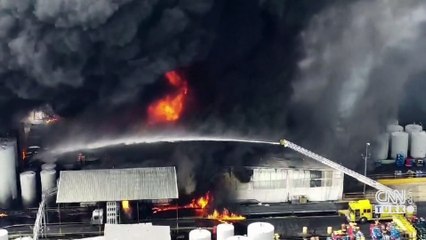 ALEV TOPUNA DÖNDÜ... ABD'de korkutan patlama! Bölge tahliye edildi