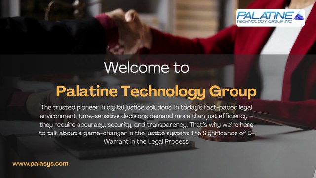 Streamline Law Enforcement with Effective E-Warrant System - Palatine Technology Group