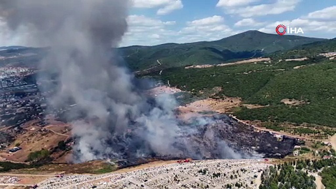 Kocaeli’de orman yangınına havadan ve karadan müdahale: Alevler evlere de sıçradı