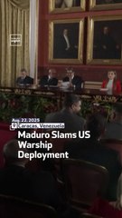 Maduro Slams US Warship Deployment