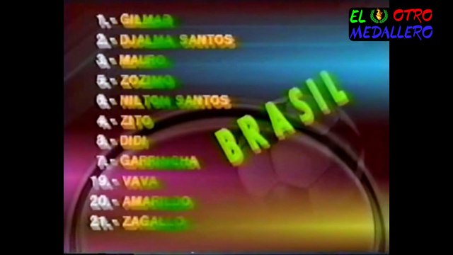 1962 Brasil - Checoslovaquia Final Chile 1962
