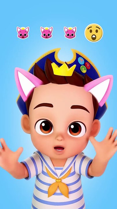 Pinkfong Ears on Brody! Learn Emotions 🥰 Try It on Tiktok #shorts #bebefinn (1)