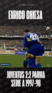 Enrico Chiesa Goal Juventus 2:2 Parma Serie A 1997-98