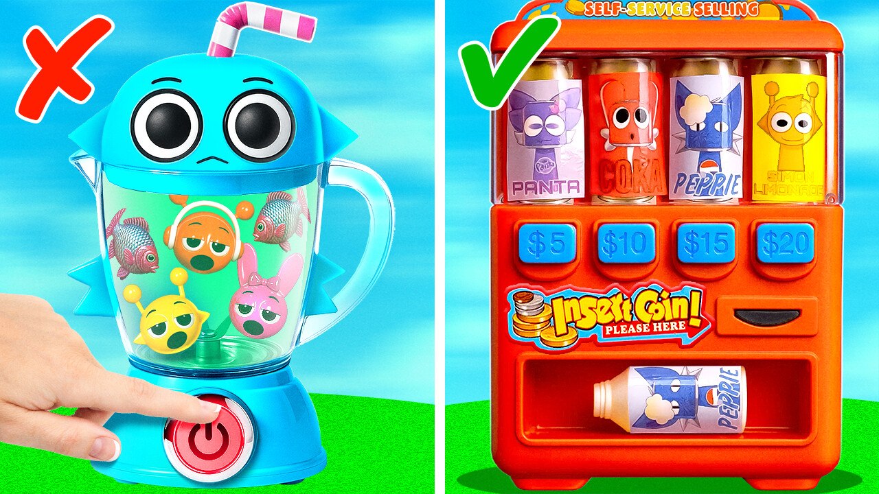 DIY Sprunki Vending Machine or Water Dispenser!🥤🤯 Cool Hacks & Cardboard Crafts for Your House!