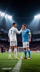 Soccer Legends Face-Off: Ronaldo & Messi in the Rain 🌧️⚽️