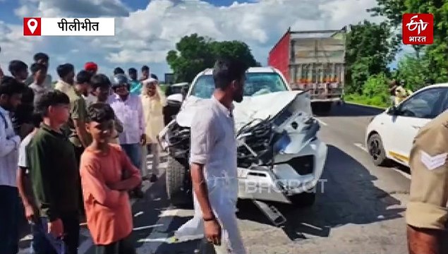 पीलीभीत में फॉर्च्यूनर-टेंपो की जोरदार टक्कर; सड़क हादसे में चार की मौत, कार सवार मौके से फरार