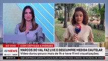 Marcos do Val desrespeita medidas cautelares ao criticar Moraes em live