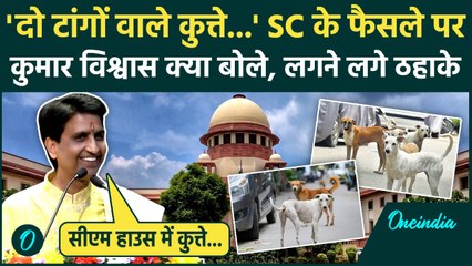 Stray Dogs पर सुप्रीम कोर्ट के फैसले पर कवि Kumar Vishvas ने ऐसा क्या कहा कि लगने लगे ठहाके