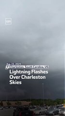 Lightning Flashes Over Charleston Skies