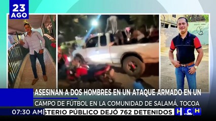 Mientras departían, asesinan a dos jóvenes en campo de fútbol de Tocoa