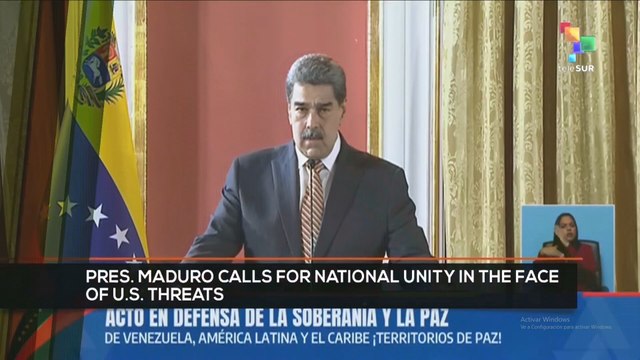 FTS 8:30 23-08: Pres. Maduro calls for National Unity in the face of U.S. threats