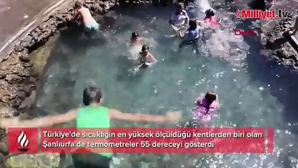 Termometreler 55'i gösterdi! Kentte sokaklar boşaldı