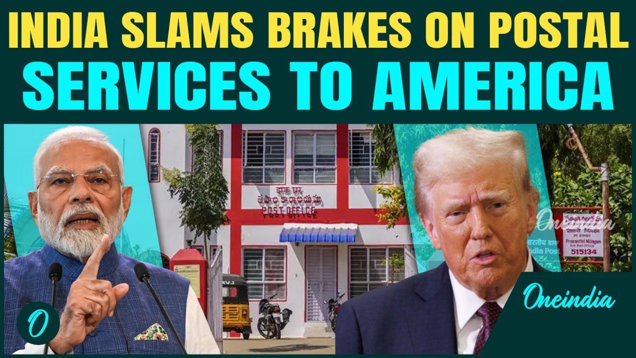 India-US Trade War Escalates:India HALTS Postal Service To US | India’s Revenge Move Amid Trade War