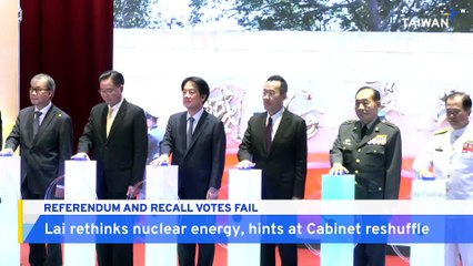 Taiwan's Nuclear Referendum Fail, But Prompts Rethink For President