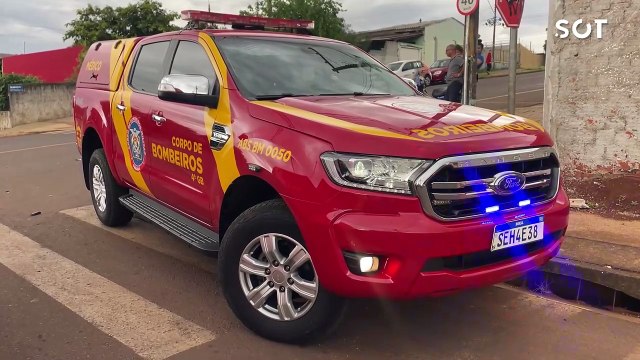 Motociclista tem pernas esmagadas em acidente e motorista foge no Bairro Interlagos em Cascavel