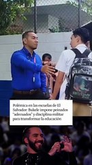 Bukele impone peinados “adecuados” y disciplina militar en escuelas de El Salvador