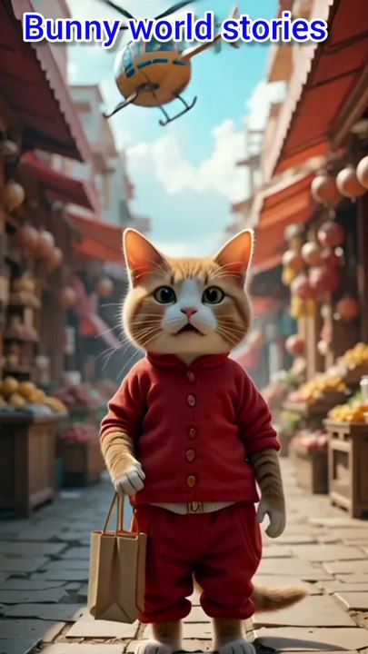 “The Flying Rabbit and The Angry Cat” 🐇🚁🐱