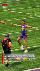 Las porristas de los Minnesota Vikings marcaron un precedente en la NFL al incluir por primera vez a un hombre en su equipo de animación.