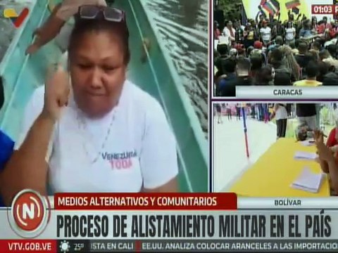 Pueblo venezolano se moviliza por todos los medios para alistarse en las filas de la MNB