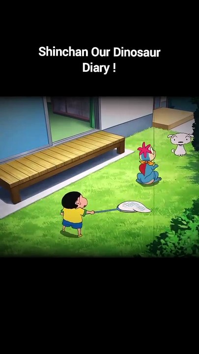 Dinosaurs Attack On Shinchan 💔😭⌝ Shinchan Our Dinosaur Diary! #shinchan #cartoon #animation