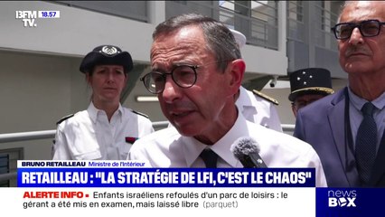 "La stratégie de LFI, c'est le chaos", déclare Bruno Retailleau en réponse aux propos de Jean-Luc Mélenchon
