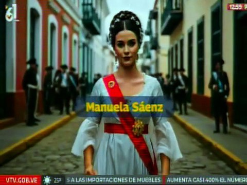 Manuela Sáenz extiende el llamado a la población a alistarse en las filas milicianas