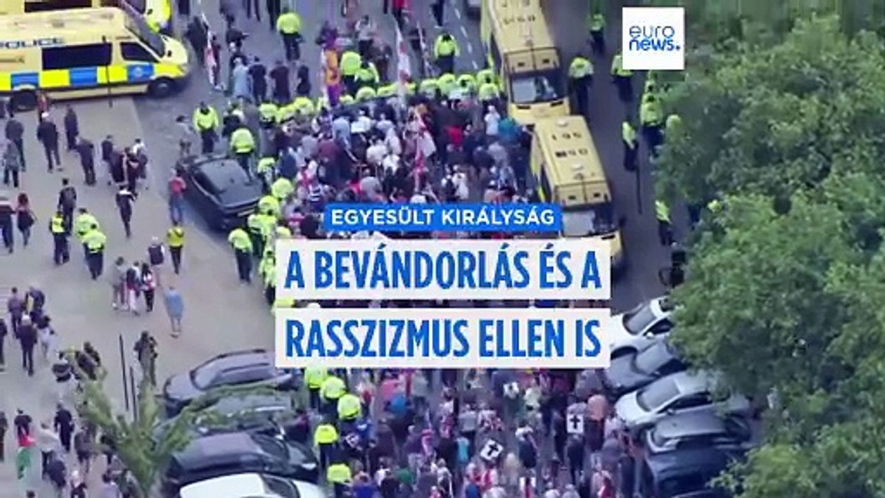 Az illegális bevándorlás ellen tüntettek több városban az Egyesült Királyságban