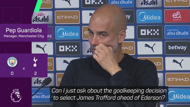 Guardiola defends Trafford despite horror show against Spurs